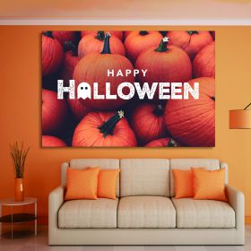 Drop-Shipping Framed Canvas Wall Art Decor Painting For Halloween, Pumpkin Painting For Halloween Gift, Decoration For Halloween Living Room, Bedroom