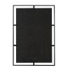 32" x 22" Rectangle Antiqued Wall Mirror Wall Mirror with Black Metal Frame, Home Wall Decor, Bedroom Living Room Entryway Wall Accent