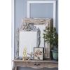 30x2x39" Rectangle Wall Accent Mirror with Distressed Wood Frame