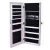 The Whole Surface PVC Film Wall Hanging Door With Lock Jewelry Cabinet Fitting Mirror Cabinet