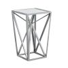 Angular Mirror Accent Table