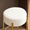 30" Tall, Round High Bar Stools, Set of 2 - Contemporary upholstered dining stools for kitchens, coffee shops and bar stores - Includes sturdy hardwar