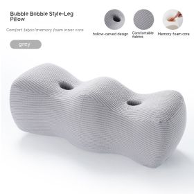 Protection Pad For Leg Color Matching Memory Foam Leg Shaping Pillow Raised Knee Pad (Option: Bubble Dragon Gray-55x23x21cm)