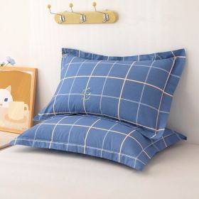 One Pair Of Pure Cotton Pillowcases For Single Person (Option: Like a flowing year-48cmX74cm)