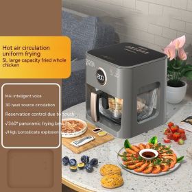 Full-automatic Large-capacity Visual Panoramic Air Fryer (Option: Voice model-UK)