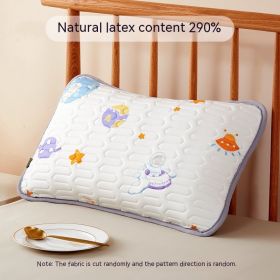 Latex Ice Silk Children's Cushion Pillow Cover (Option: Astronaut-40cmX60cm)