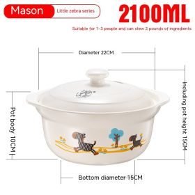 Casserole Stew Household Coal-fired Gas Soup Ceramic High Temperature Resistant Stew Tile (Option: 12Style)