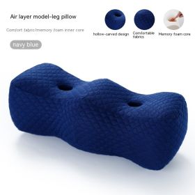 Protection Pad For Leg Color Matching Memory Foam Leg Shaping Pillow Raised Knee Pad (Option: Air Layer Navy Blue-55x23x21cm)