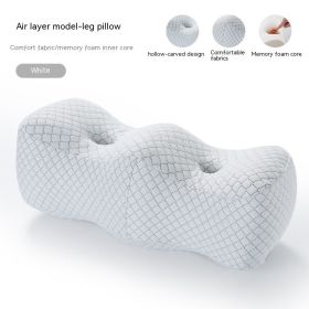 Protection Pad For Leg Color Matching Memory Foam Leg Shaping Pillow Raised Knee Pad (Option: Air Layer White-55x23x21cm)