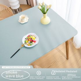 Sheepskin All-inclusive Tablecloth Waterproof And Oil-proof Disposable Anti-scald Tablecloth (Option: Smoke Blue-Suitable For 70X120cm)