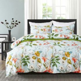 Three-piece Bedding Set Printed Home Textile (Option: 202-135x200cm)