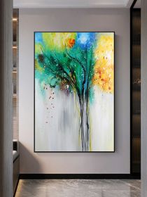 Modern Park Landscape Oil Painting Leonid Afremov Abstract Canvas Painting Wall Art Poster Prints Living Room Home Decor (size: 70x140cm)