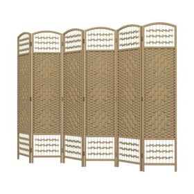 Folding Room Divider Portable Privacy Screen Room Partition (Color: Natural Wood, Type: Style B)