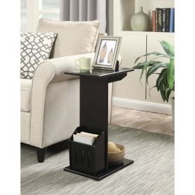 Designs2Go Abby Magazine C End Table (Color: Black)