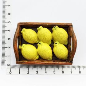 Food Tourism Commemorative Decorative Crafts Painted Magnetic Refridgerator Magnets (Option: Lemon)