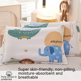 Cotton Children's Pillow Set For Sleep (Option: Zoo-40x60cm per piece)