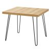 Hairpin Leg Square Side Table