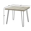 Hairpin Leg Square Side Table