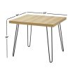 Hairpin Leg Square Side Table