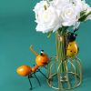 1pc, Metal Ant Ornament, Colorful Cute Insect, Garden Decor, Garden Lawn Decor, Wall Decor, Indoor Decor, Outdoor Decor