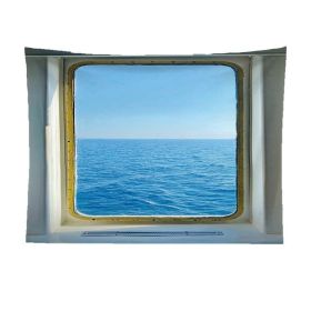 False Window Window Scenery Background Cloth (Option: Lonely island-150x200cm)