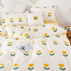 Four Piece Set Of Pure Cotton Bedding (Option: Xiaoyouyou-0.9m bed sheet style)