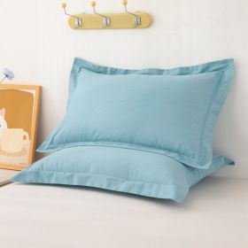 One Pair Of Pure Cotton Pillowcases For Single Person (Option: Starry Blue-30cmX50cm)