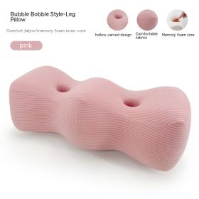 Protection Pad For Leg Color Matching Memory Foam Leg Shaping Pillow Raised Knee Pad (Option: Bubble Dragon Pink-55x23x21cm)