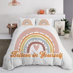 Fashion Pastel Bedding Three-piece Set (Option: XQ 2-200x200cm)